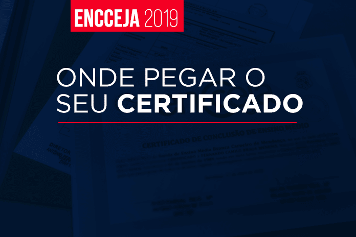 certificado Encceja 2019